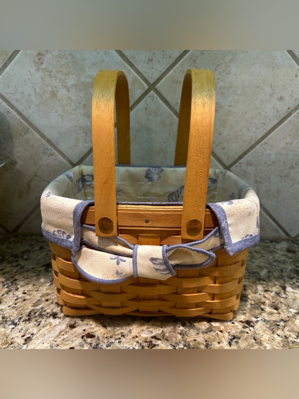 Longaberger 1999 Good Ol' Summertime Seashell Basket